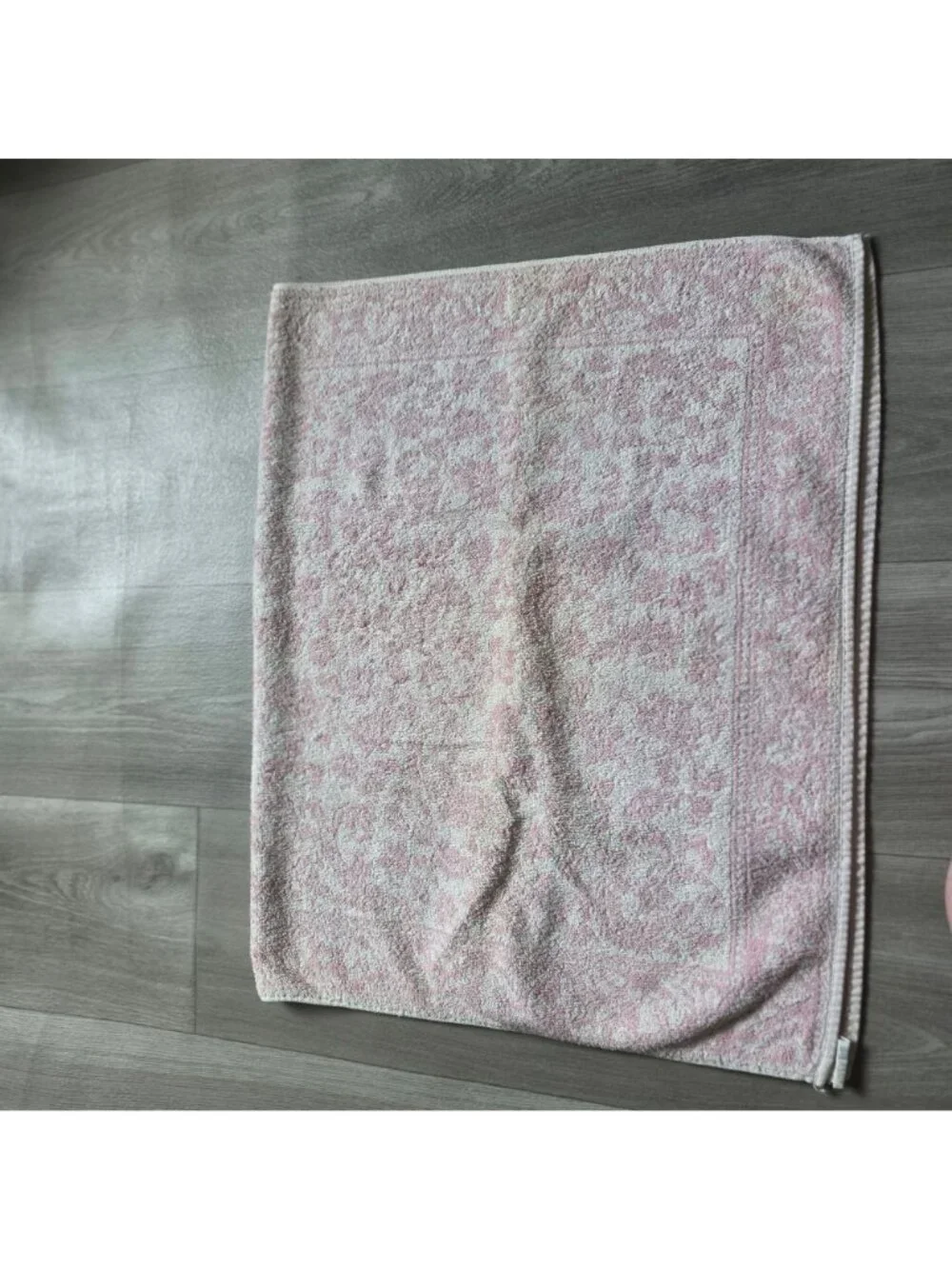 Cannon Pink & White Floral Jacquard Towel Set - 3 Pieces - 23x38 16x21 16x22 